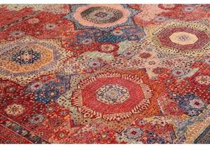 Tappeto Kairo Stilizzato Rosso Blu 246x300 Cm