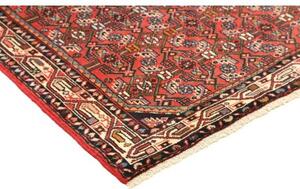Tappeto Hamadan Stilizzato Rosso Mattone Blu Scuro 100x152 Cm