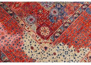 Tappeto Kairo Stilizzato Rosso Blu 246x300 Cm