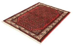 Tappeto Hamadan Stilizzato Rosso Avorio 114x148 Cm