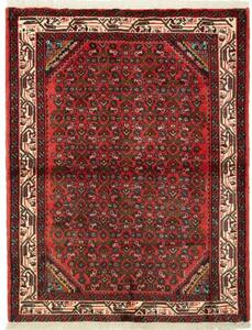 Tappeto Hamadan Stilizzato Rosso Avorio 114x148 Cm