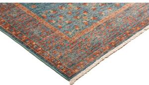 Tappeto Kairo Medaglione Blu Rosso Mattone 174x247 Cm