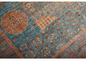 Tappeto Kairo Medaglione Blu Rosso Mattone 174x247 Cm