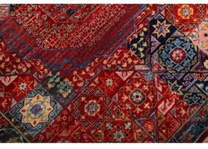 Tappeto Kairo Medaglione Rosso Blu Corsia 85x393 Cm