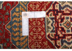Tappeto Vintage Erased Stilizzato Rosso Blu Petrolio Corsia 72x358 Cm