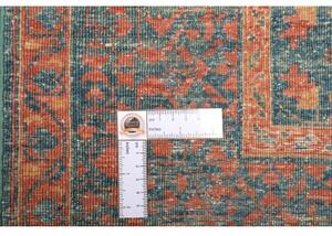 Tappeto Kairo Medaglione Blu Rosso Mattone 174x247 Cm