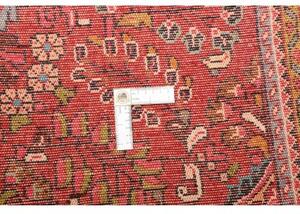 Tappeto Hamadan Stilizzato Rosso Mattone Blu Scuro 100x152 Cm