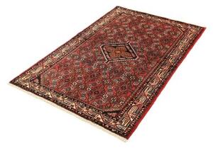 Tappeto Hamadan Stilizzato Rosso Mattone Blu Scuro 100x152 Cm