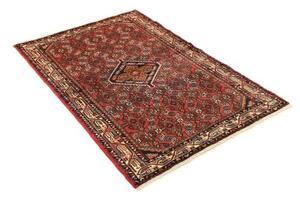 Tappeto Hamadan Stilizzato Rosso Mattone Blu Scuro 100x152 Cm