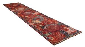 Tappeto Kairo Medaglione Rosso Blu Corsia 85x393 Cm