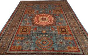 Tappeto Kairo Stilizzato Blu Ruggine 211x304 Cm