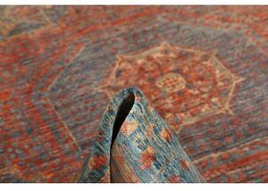 Tappeto Kairo Medaglione Blu Rosso Mattone 174x247 Cm