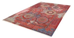 Tappeto Kairo Patchwork Rosso Blu 198x296 Cm