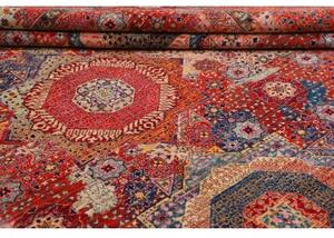Tappeto Kairo Stilizzato Rosso Blu 246x300 Cm