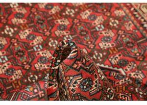 Tappeto Hamadan Stilizzato Rosso Mattone Blu Scuro 100x152 Cm