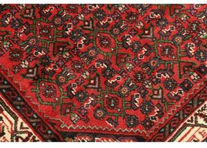 Tappeto Hamadan Stilizzato Rosso Avorio 114x148 Cm
