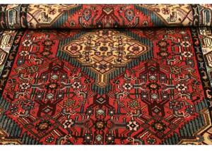 Tappeto Hamadan Stilizzato Rosso Blu Petrolio 103x168 Cm