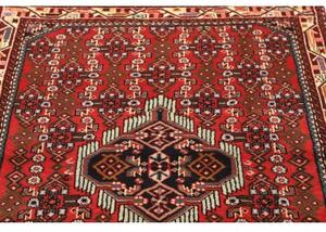Tappeto Hamadan Stilizzato Rosso Blu Scuro 108x148 Cm