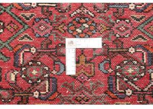 Tappeto Hamadan Stilizzato Rosso Mattone Blu Scuro 98x143 Cm