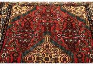 Tappeto Hamadan Stilizzato Rosso Blu Petrolio 103x168 Cm