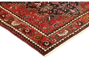 Tappeto Hamadan Stilizzato Rosso Blu Scuro 108x153 Cm