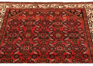 Tappeto Hamadan Stilizzato Rosso Avorio 105x154 Cm