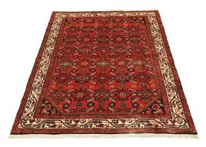 Tappeto Hamadan Stilizzato Rosso Avorio 105x154 Cm