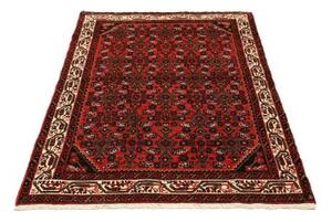 Tappeto Hamadan Stilizzato Rosso Nero 104x157 Cm