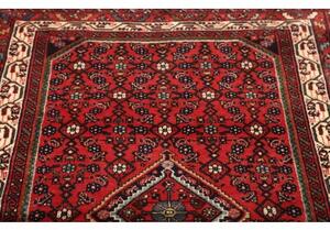 Tappeto Hamadan Stilizzato Rosso Mattone Blu Scuro 98x143 Cm