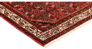 Tappeto Hamadan Stilizzato Rosso Nero 104x157 Cm