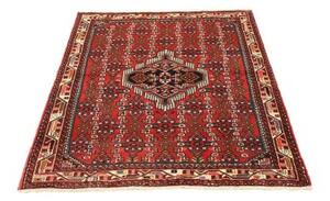 Tappeto Hamadan Stilizzato Rosso Blu Scuro 108x148 Cm