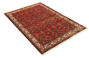 Tappeto Hamadan Stilizzato Rosso Avorio 105x154 Cm