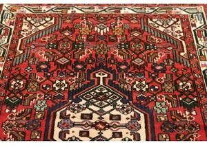 Tappeto Hamadan Stilizzato Rosso Mattone Blu Notte 97x150 Cm