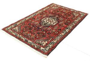 Tappeto Hamadan Stilizzato Rosso Mattone Blu Notte 97x150 Cm