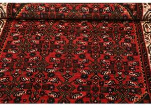 Tappeto Hamadan Stilizzato Rosso Nero 104x157 Cm