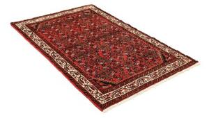 Tappeto Hamadan Stilizzato Rosso Nero 104x157 Cm