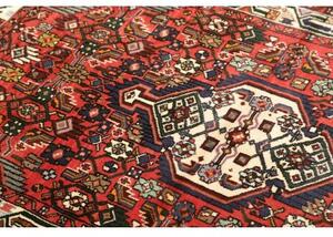 Tappeto Hamadan Stilizzato Rosso Mattone Blu Notte 97x150 Cm