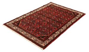 Tappeto Hamadan Stilizzato Rosso Nero 104x157 Cm