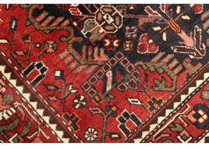 Tappeto Hamadan Stilizzato Rosso Blu Scuro 108x153 Cm