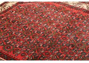 Tappeto Hamadan Stilizzato Rosso Avorio 114x148 Cm