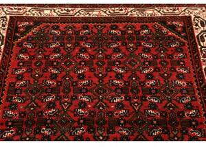 Tappeto Hamadan Stilizzato Rosso Nero 104x157 Cm