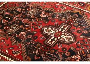 Tappeto Hamadan Stilizzato Rosso Blu Scuro 108x153 Cm