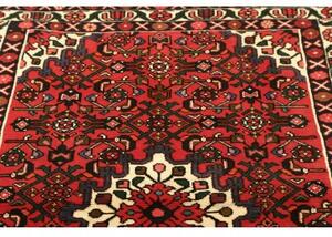 Tappeto Hamadan Stilizzato Rosso Avorio 104x152 Cm