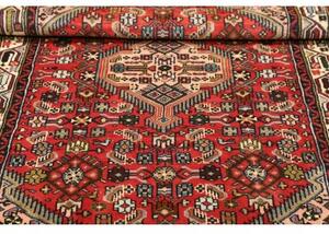 Tappeto Hamadan Stilizzato Rosso Beige 102x150 Cm