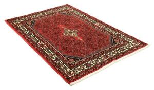 Tappeto Hamadan Stilizzato Rosso Avorio 106x147 Cm