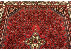 Tappeto Hamadan Stilizzato Rosso Avorio 106x147 Cm