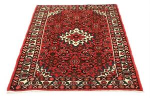 Tappeto Hamadan Stilizzato Rosso Avorio 106x149 Cm
