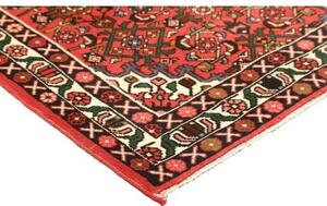 Tappeto Hamadan Stilizzato Rosso Avorio 104x152 Cm