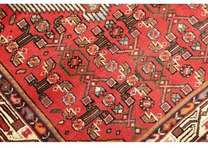 Tappeto Hamadan Stilizzato Rosso Beige 102x150 Cm