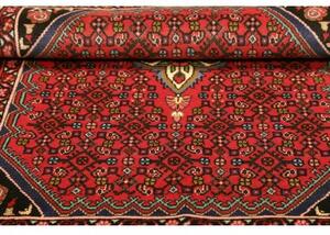 Tappeto Hamadan Stilizzato Rosso Avorio 106x147 Cm